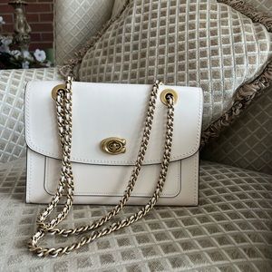 White coach bag